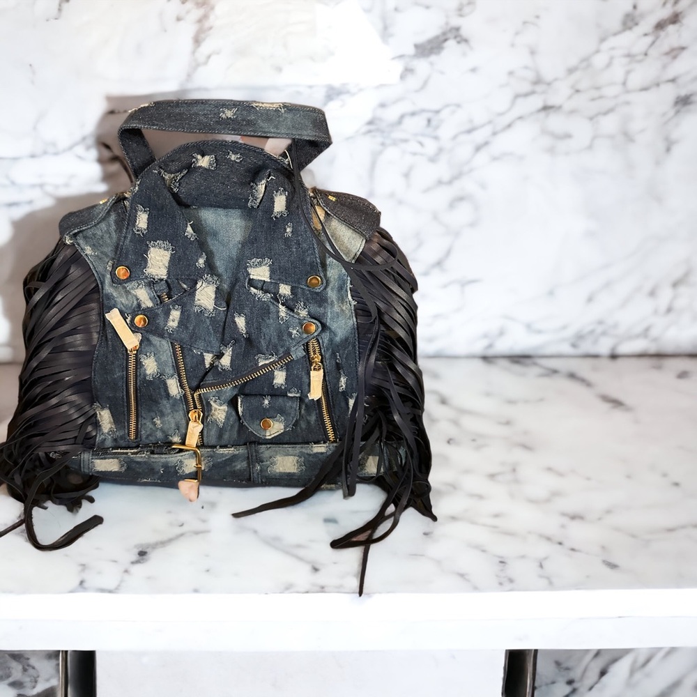 Women’s Denim backpack purse